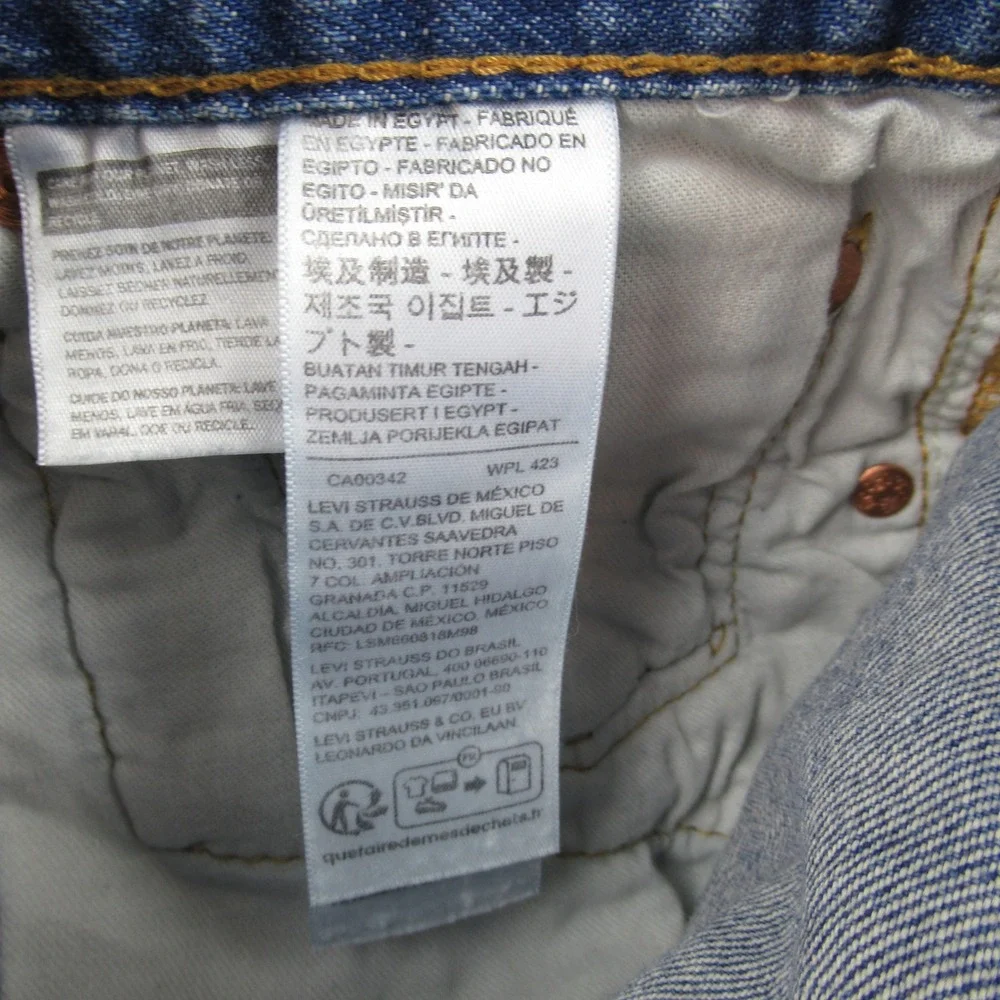 Levi's 501 Original Fit Jeans Mens 30x32 Blue Straight Leg Button Fly 00501-0193